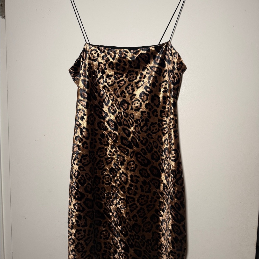Skylar + Madison Animal Print Velvet Dress